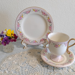 ポーセラーツ１点物！アフタヌーンティーセット ポーセラーツアフタヌーンティーセット ☆アフタヌーンティー ☆カップ