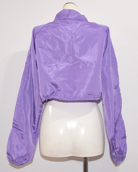 Line Sleeve Nylon Short Jacket (lilac) ジャケット パープル 紫 ストリート 5枚目の画像