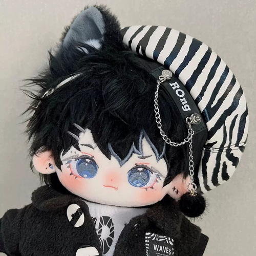 20cmぬいぐるみ 着せ替えぬいぐるみ テツ イケメン 黒髪青目 しっぽと