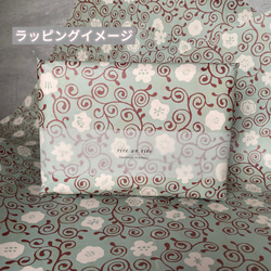 《着物リメイク》信玄袋（紐・ネイビー） 6枚目の画像