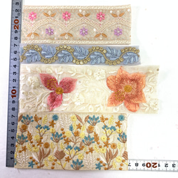 インド刺繍リボン　ハギレパック　C-141 4枚目の画像