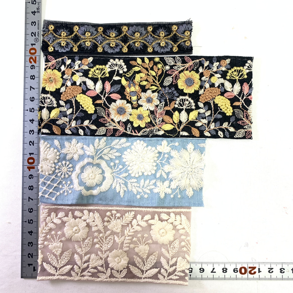 インド刺繍リボン　ハギレパック　C-141 3枚目の画像