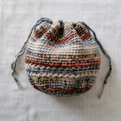 かぎ針編み巾着 巾着袋 fuu- 通販 17372745｜Creema(クリーマ