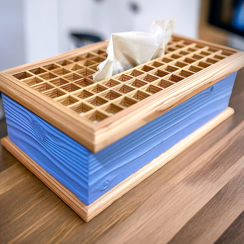 組子ティッシュボックス その他素材 Shokunin 通販 17372850