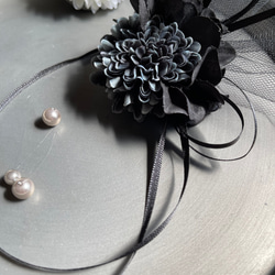 ミニミニコサージュ✨ 再販 toytoy841 コサージュ ミニ単品 【ダークグレー黒】 卒業式 冠婚