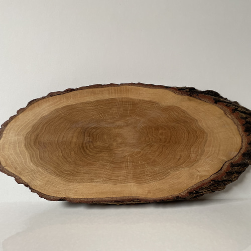 一点物】天然木クヌギの輪切り花台｜和モダンな丸太インテリア台