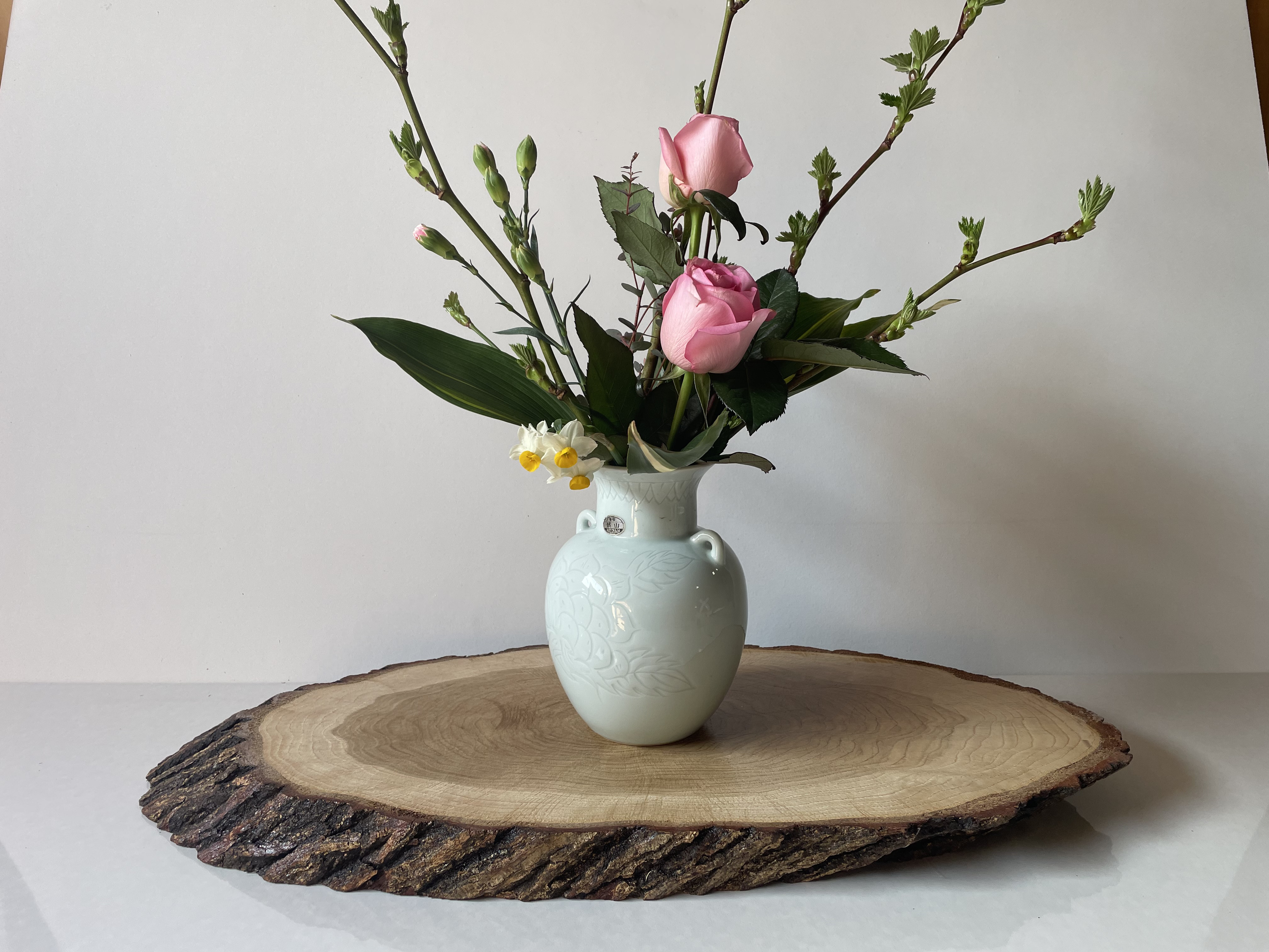 1059 木の切り株 置物 木 鉢置き 台 花台 木の根 和 和室 床の間