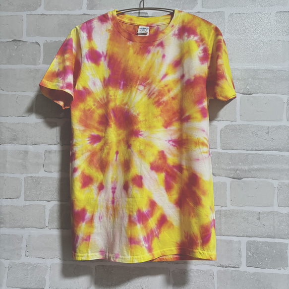 タイダイ染め Tシャツ XSサイズユニセックス TXS-0003 Tシャツ