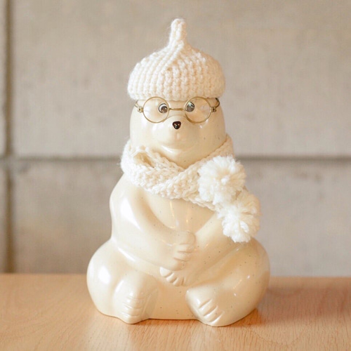 ハンドメイド　しろくまくんの冬支度　アルパカ&ウールのぬいぐるみ ハンドメイド しろくまくんの冬支度 アルパカ&ウールのぬいぐるみ