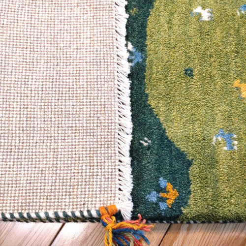 新規入荷】ペルシャ ギャッベ 玄関マット大 123x83cm ザクロの木