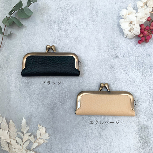 ⋆⸜ New ⸝⋆ 【全6色】ネコチャーム付き レザーがま口印鑑ケース