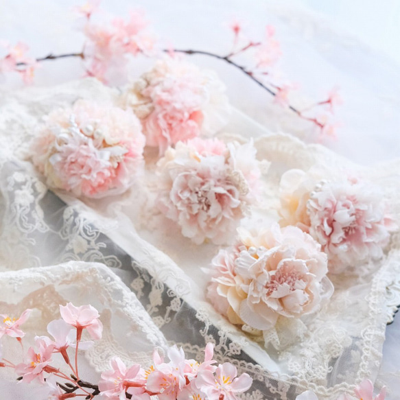 Cherry blossom pink～桜のコサージュromantic pink Ver. 4枚目の画像