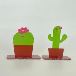 サボテン【saborin】アクリルスタンドとキーホルダーのセット 1枚目の画像