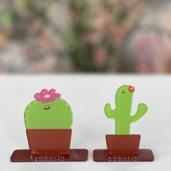 サボテン【saborin】アクリルスタンドとキーホルダーのセット 10枚目の画像
