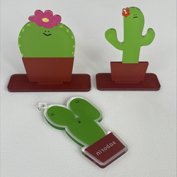 サボテン【saborin】アクリルスタンドとキーホルダーのセット 9枚目の画像