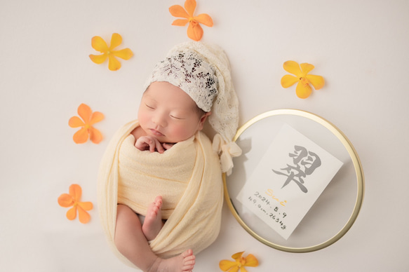 シンプルで温かみのある【命名書】デザインします “質の高い作品をリーズナブルに”お七夜/お宮参り/記念品 1枚目の画像