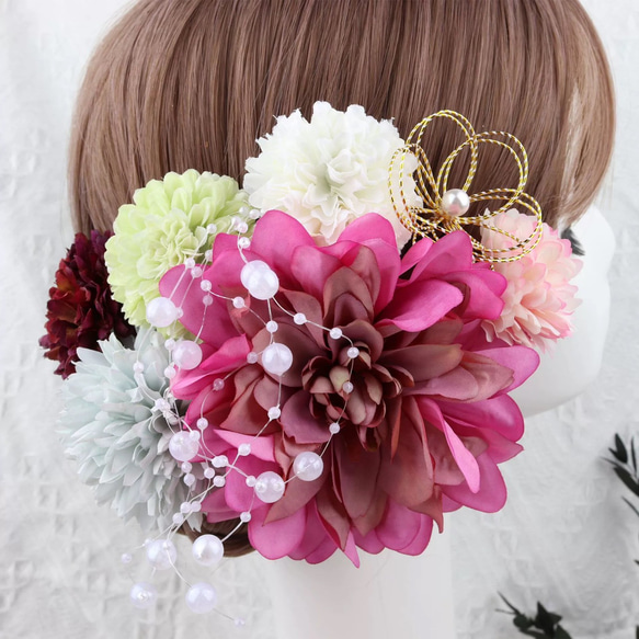 ヘアアクセサリー　ヘッドドレス　結婚式　成人式　卒業式　成人式用髪飾り　成人式ヘア飾り　和装　洋装　髪飾り　上品 1枚目の画像