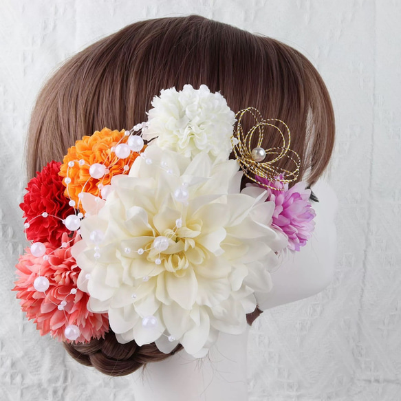 ヘアアクセサリー　ヘッドドレス　結婚式　成人式　卒業式　成人式用髪飾り　成人式ヘア飾り　和装　洋装　髪飾り　上品 1枚目の画像