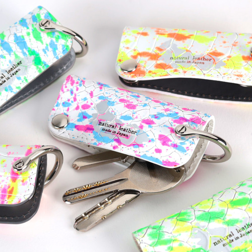 NEW】Creema限定 イタリアレザー スリムキーケース pos:kc-004 キー