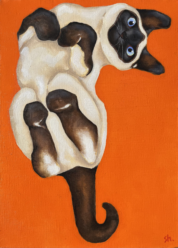 猫 絵画 shi. 通販 17373985｜Creema(クリーマ)