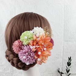 ヘアアクセサリー　ヘッドドレス　結婚式　成人式　卒業式　成人式用髪飾り　成人式ヘア飾り　和装　洋装　髪飾り　上品 1枚目の画像