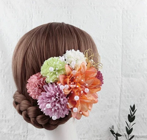 ヘアアクセサリー　ヘッドドレス　結婚式　成人式　卒業式　成人式用髪飾り　成人式ヘア飾り　和装　洋装　髪飾り　上品 1枚目の画像