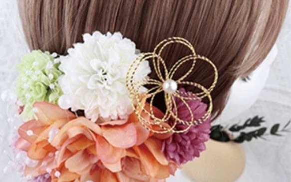 ヘアアクセサリー　ヘッドドレス　結婚式　成人式　卒業式　成人式用髪飾り　成人式ヘア飾り　和装　洋装　髪飾り　上品 2枚目の画像