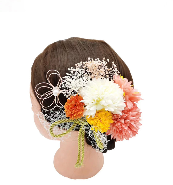 ヘアアクセサリー　ヘッドドレス　結婚式　成人式　卒業式　成人式用髪飾り　成人式ヘア飾り　和装　洋装　髪飾り　上品 1枚目の画像