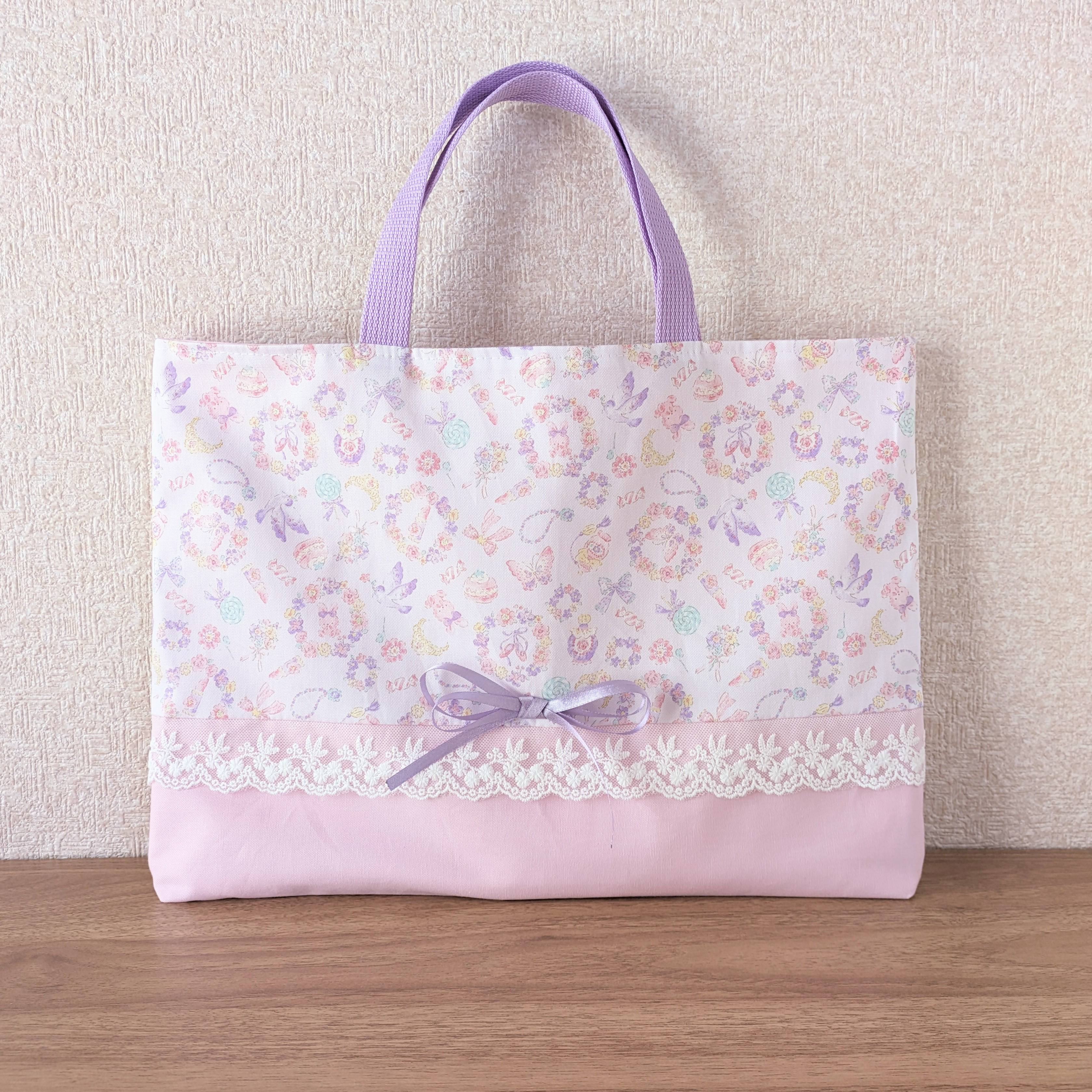 ゆめかわ レッスン バッグ 女の子 ユニコーン 手提げ かばん