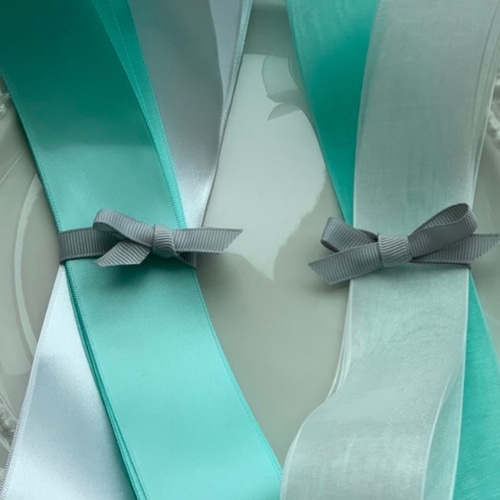 ティファニーブルー リボン ラッピング 結婚式 ヘアーリボン リボン