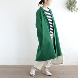 【未使用品】アトリエまりこ　￼ペパーミントグリーン ミモレ丈コート 未使用品】アトリエまりこ ￼ペパーミントグリーン ミモレ丈