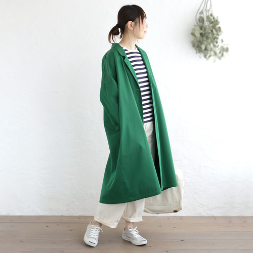 サリースコット　コットンニットコート　9AR モスグリーン サリースコット コットンニットコート 9AR モスグリーン サリー
