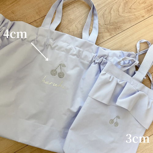 さくらんぼ⌇アイロンシール⌇グリッター ワッペン 入園準備 さくらんぼ⌇アイロンシール⌇グリッター ワッペン 入園準備