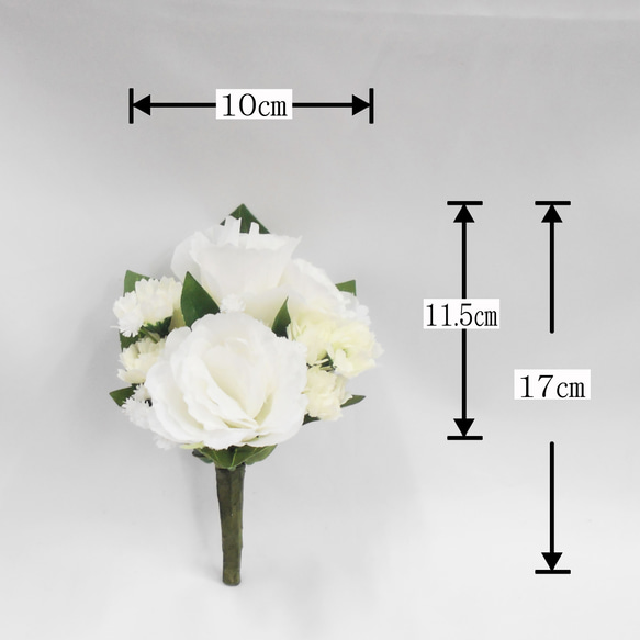 仏花　ミニ　１対  (バラ売り可)　トルコキキョウ　アーティシャルフラワー　仏壇　供花　お彼岸　お盆 6枚目の画像