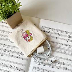 刺繍ポーチ✳︎オリジナルキャラクター✳︎シンプルポーチ✳︎プリンセス✳︎ぺたんこポーチ✳︎プレゼント 15枚目の画像