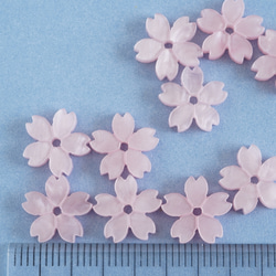【10個】11mm 桜 のパーツ  薄ピンク ꕤ*.ﾟ 2枚目の画像
