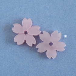 【10個】11mm 桜 のパーツ  薄ピンク ꕤ*.ﾟ 6枚目の画像