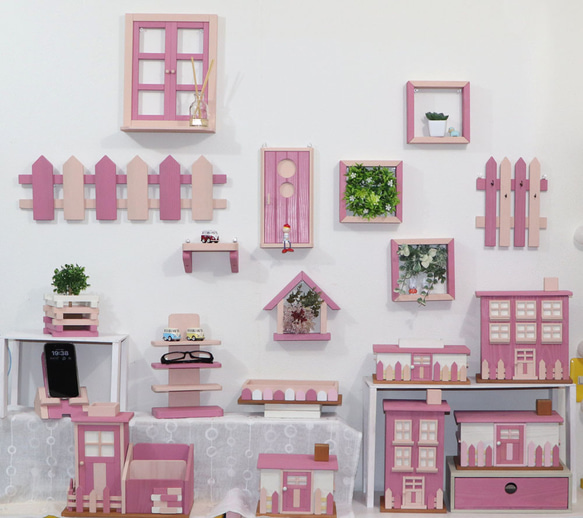 かわいい色の小物入れ・ペン立て（パッションピンク＆フロリダピンク） 5枚目の画像