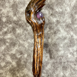 魔法の杖⭐︎丸いフローライトの杖⭐︎流木 4枚目の画像