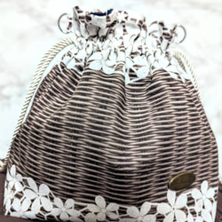 まったり猫柄＊巾着ショルダーバッグ✧︎*。✧︎*。 巾着バッグ *Myu  