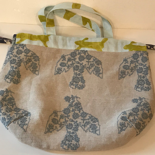 ミナペルホネン*生地使用*しじみ巾着*バッグ*odyssey*run run run 巾着