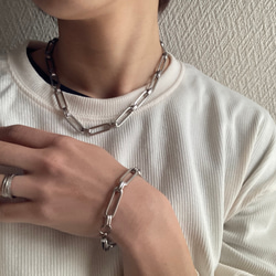 ーsquare chain braceletー　チェーンブレスレット　サージカルステンレス　ブレスレット　チェーン 6枚目の画像