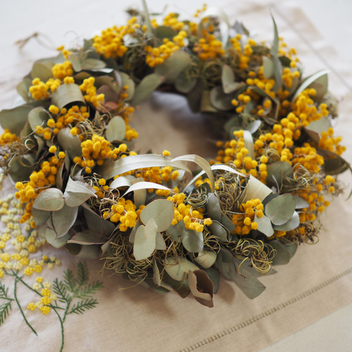 ミモザリースパールアカシアユーカリ