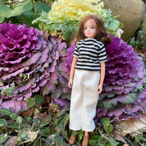 リカちゃん服 ボーダーワンピース2点セット①