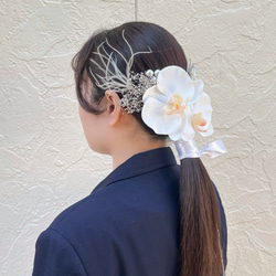 成人式髪飾り 結婚式髪飾り 前撮りヘッドパーツ ヘアアクセサリー髪飾り -6 2枚目の画像