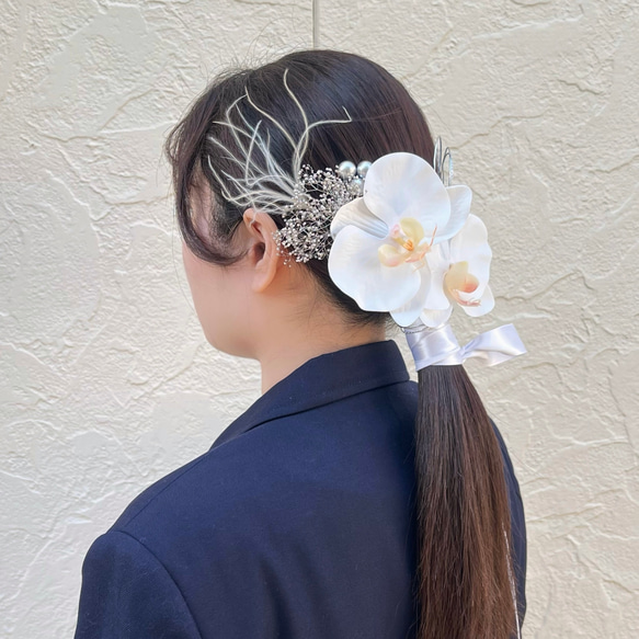 成人式髪飾り 結婚式髪飾り 前撮りヘッドパーツ ヘアアクセサリー髪飾り -6 2枚目の画像