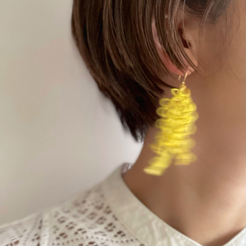 話題の人気 スリムタイプ追加/タイプセレクト】 mimosaピアス/ミモザピアス アクセサリー
