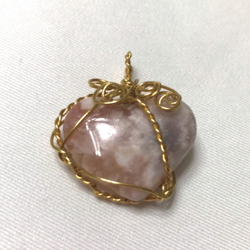 ◼️ピクチャー瑪瑙K18 ペンダントトップ K18 井口美一 ピクチャー