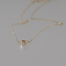 【1点もの】Mali Garnet necklace   / 10K 明るくなるひまわりのようなマリガーネットネックレス 5枚目の画像