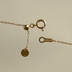 【1点もの】Mali Garnet necklace   / 10K 明るくなるひまわりのようなマリガーネットネックレス 6枚目の画像